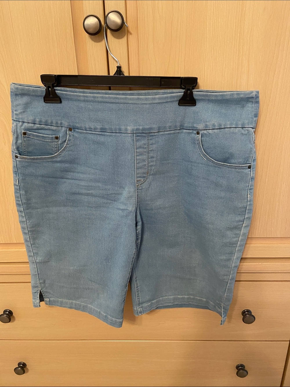 Architect Light Blue Denim Bermuda Shorts